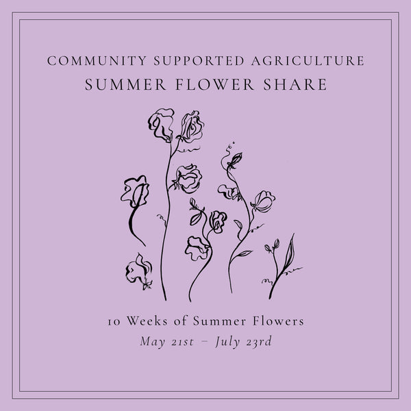 10 Week Summer Flower Share (LOCAL PICK-UP OR DELIVERY ONLY)