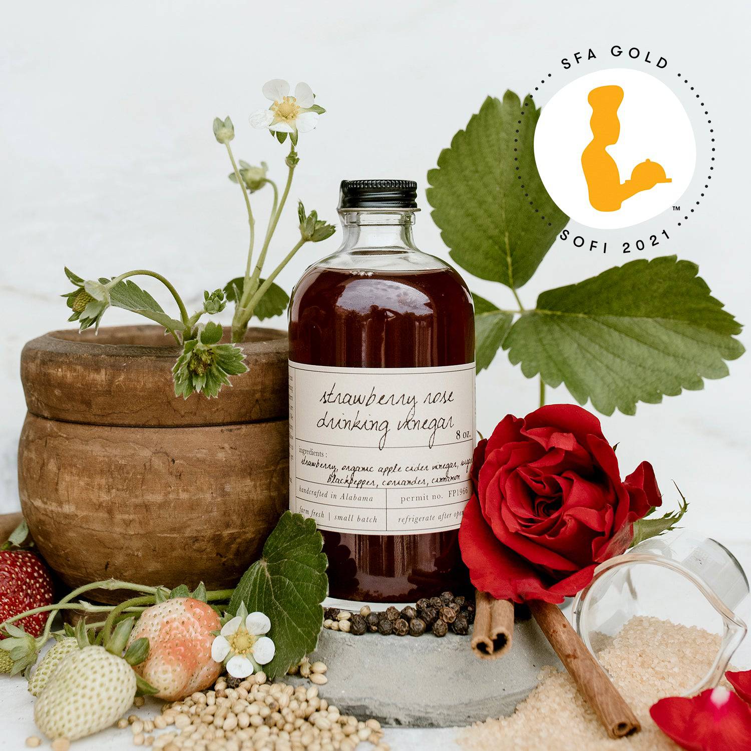 apple cider vinegar plant fertilizer Strawberry Rose Drinking Vinegar – Stone Hollow Farmstead