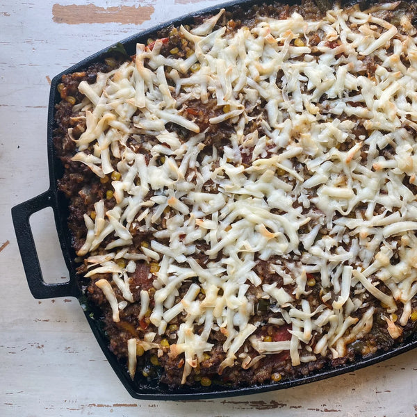 Chard & Ground Beef Casserole