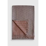 Linen Throw | Chestnut Jacquard - Stone Hollow Farmstead