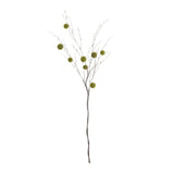 Tall moss decorative ball branch with airy twigs