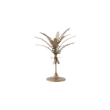 Antique Gold Metal Wheat Taper Candleholder