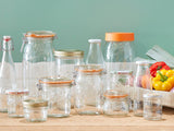 750ml Tapered French Glass Preserving Jar W Airtight Rubber - Stone Hollow Farmstead