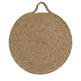 Round Woven Natural Trivets with Handle - Stone Hollow Farmstead