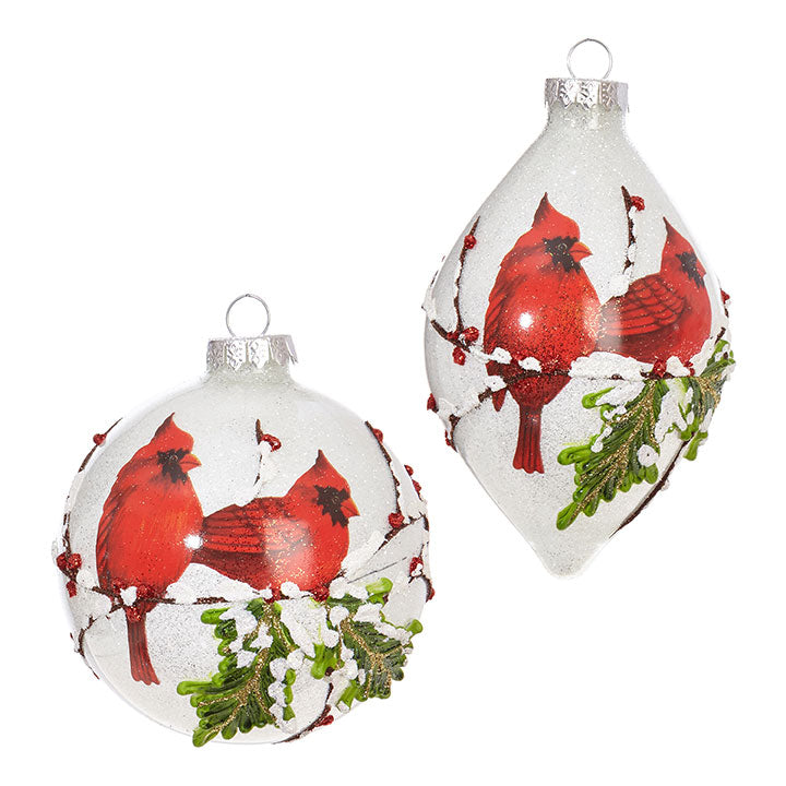 Iced Cardinal | Holiday Ornament - Stone Hollow Farmstead