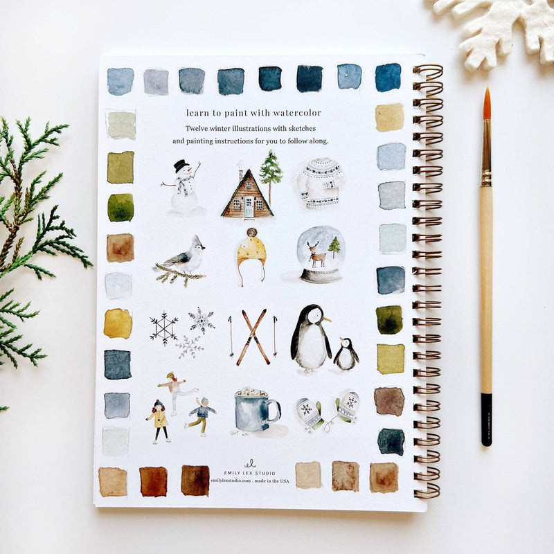 Winter Watercolor Workbook - Stone Hollow Farmstead