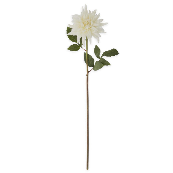 White Real Touch Dahlia Stem, 28.25"