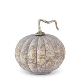 Matte Cream & Brown Speckled Glass Pumpkins - Stone Hollow Farmstead