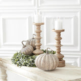 Matte Cream & Brown Speckled Glass Pumpkins - Stone Hollow Farmstead
