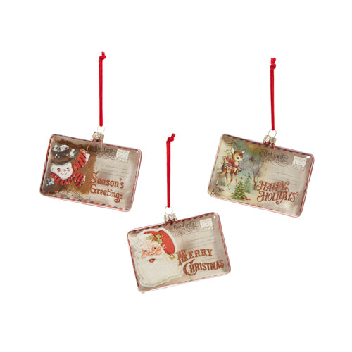 Vintage Postcard | Holiday Ornament - Stone Hollow Farmstead