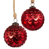 Red Ball | Holiday Ornament - Stone Hollow Farmstead