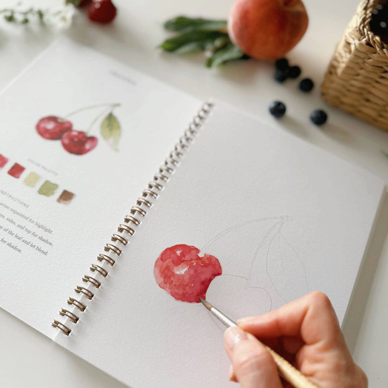 Fruit Watercolor Workbook - Stone Hollow Farmstead