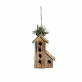 Wood Birdhouse Ornament, Steeple Cottage