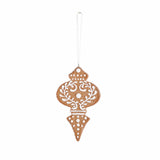 Glittered Gingerbread Ornament, Finial