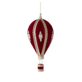 Stone Hollow Farmstead – Burgundy and Gold Jeweled Hot Air Balloon 35"