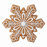 Stone Hollow Farmstead – Gingerbread Snowflake Decoration 9.5"