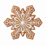 Stone Hollow Farmstead – Gingerbread Snowflake Decoration 8"