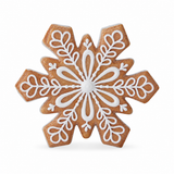 Stone Hollow Farmstead – Gingerbread Snowflake Decoration 6.75"