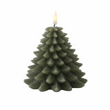 Green Christmas Tree LED Candle, Small