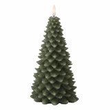 Green Christmas Tree LED Candle, Large