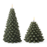 Green Christmas Tree LED Candle