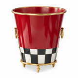 Stone Hollow Farmstead – Red and Gold Metal Bucket Large