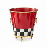 Stone Hollow Farmstead – Red and Gold Metal Bucket Small