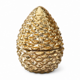 Stone Hollow Farmstead – Mercury Glass Pinecone Candle Copper