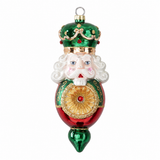 Stone Hollow Farmstead – Blown Glass Soldier Ornament Green Hat