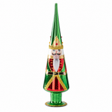 Stone Hollow Farmstead – Nutcracker Glass Cone Tree 15.25"
