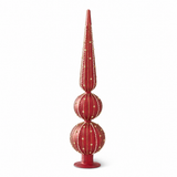 Stone Hollow Farmstead – Red Mercury Glass Finial 22.25"