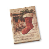 Stone Hollow Farmstead – 8 inch Christmas hardcover journal with stocking cover