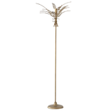 Antique Gold Metal Wheat Taper Candleholder