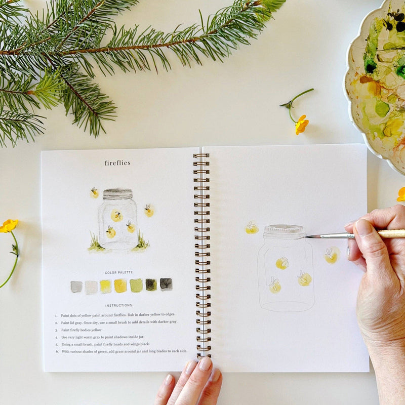 Camping Watercolor Workbook - Stone Hollow Farmstead