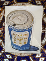 Coffee Cup Die Cut Card