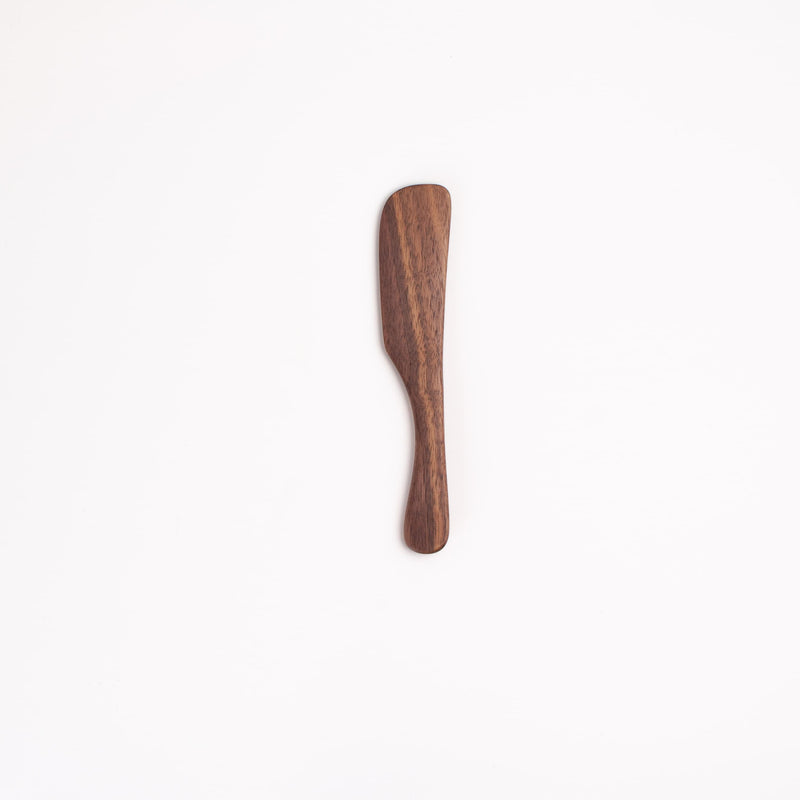 Walnut Wood Rounded Butter Spreader
