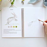 Animals watercolor workbook - Stone Hollow Farmstead