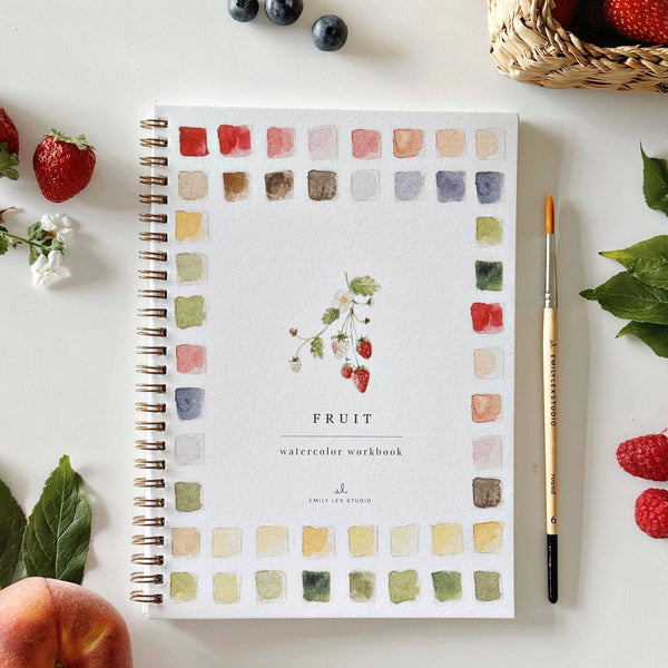 Fruit Watercolor Workbook - Stone Hollow Farmstead