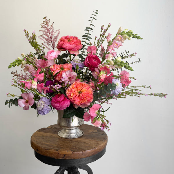 2024 Mother's Day Arrangement | Silver Vase - Stone Hollow Farmstead