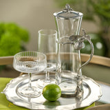 Amalfi Glass Pitcher with Lid stone hollow farmstead