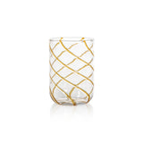 Amber Swirl Glass Tumbler stone hollow farmstead