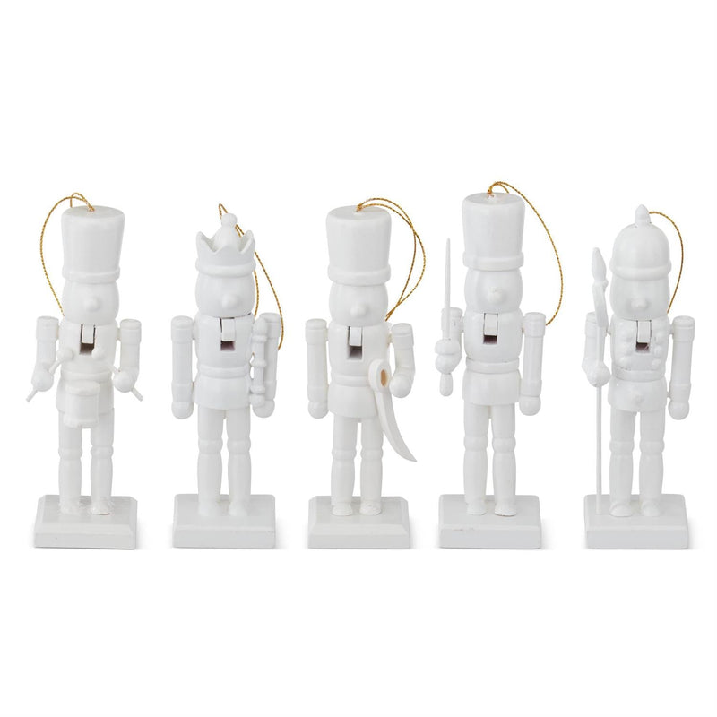 Assorted White Nutcracker Ornaments 5" - Stone Hollow Farmstead