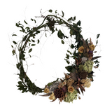 Gathered Smilax & Seedpod Wreath - Stone Hollow Farmstead