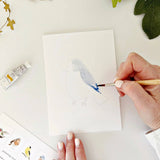 Birds Paintable Watercolor Notecard Set by Emily Lex Stone Hollow Farmstead