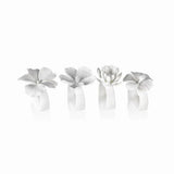Bone China Floral Napkin Ring - Set of 4 zodax stone hollow farmstead 