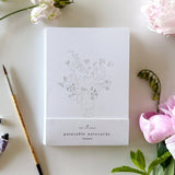 Bouquets Watercolor Paintable Notecard Set Stone Hollow Farmstead