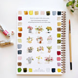 Bouquets watercolor workbook - Stone Hollow Farmstead