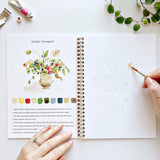 Bouquets watercolor workbook - Stone Hollow Farmstead
