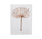Brown Thistle Hand Painted Cotton Guest Towels - Stone Hollow Farmstead