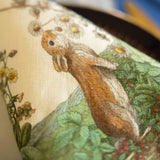 Italian Bunny Garden Linen Napkin Set stone hollow farmstead Tessitura Toscana Telerie